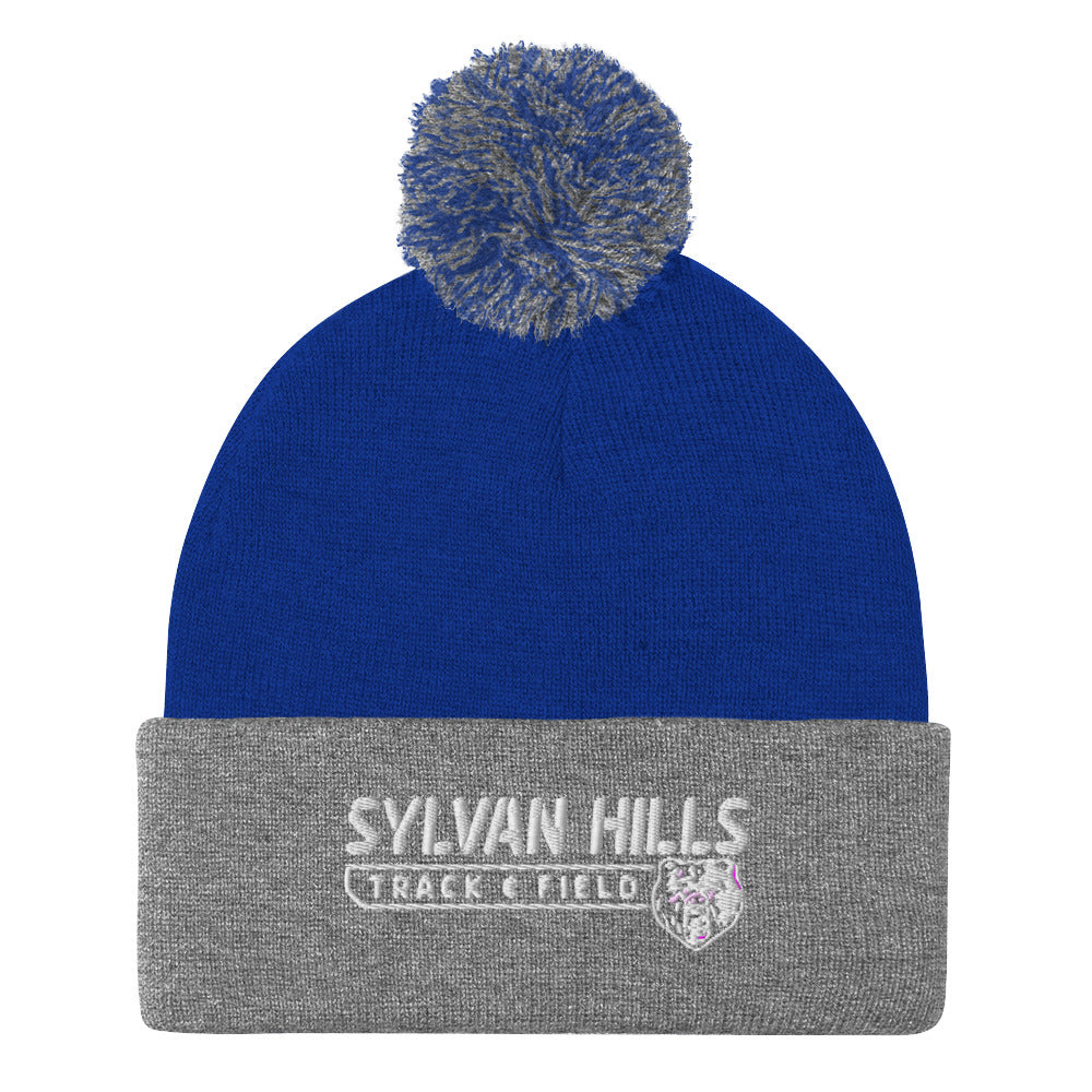 Sylvan Hills Track and Field Pom-Pom Knit Cap