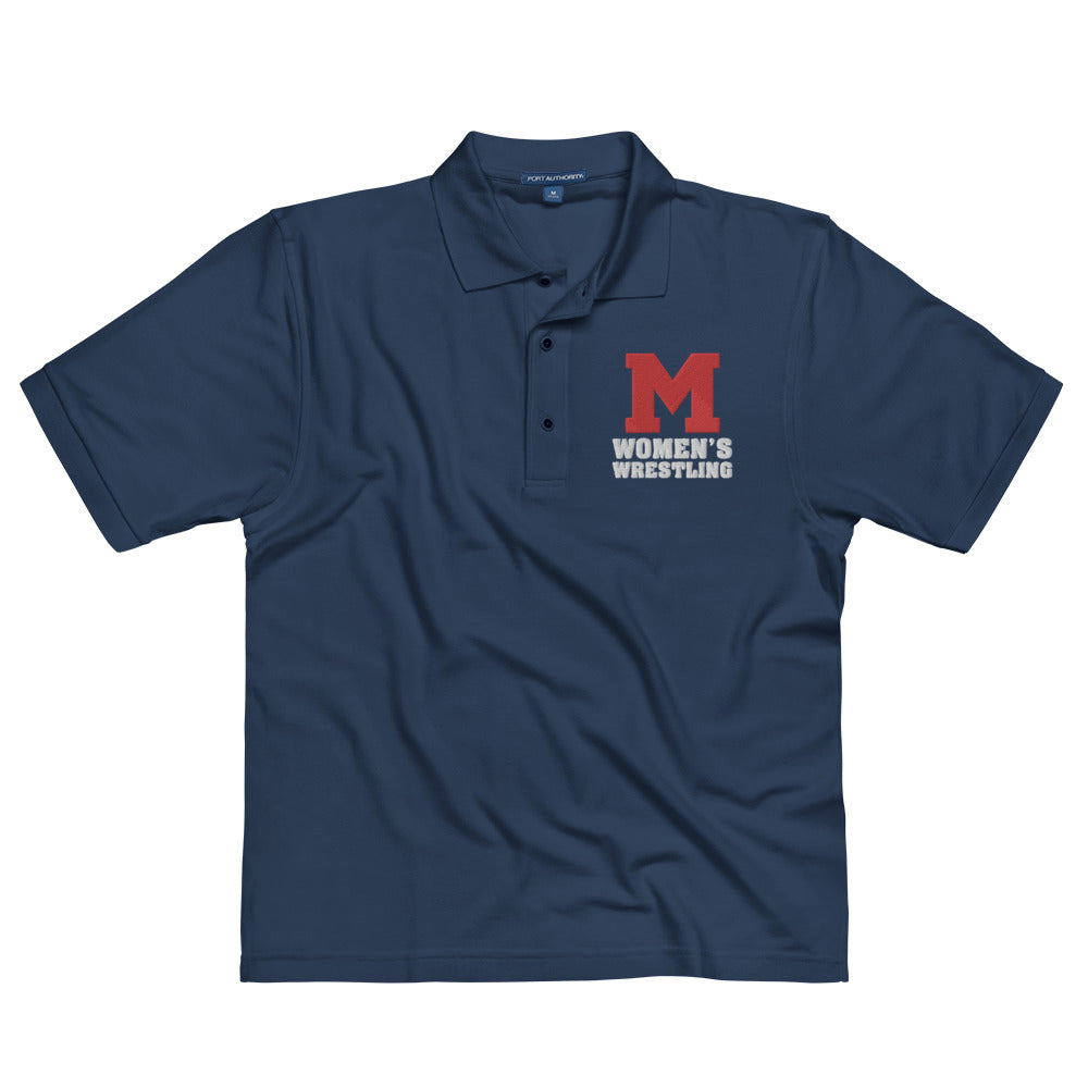M Women's Wrestling Men's Premium Polo
