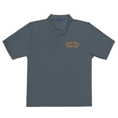 River Rats Wrestling  Embroidered Premium Polo Shirt