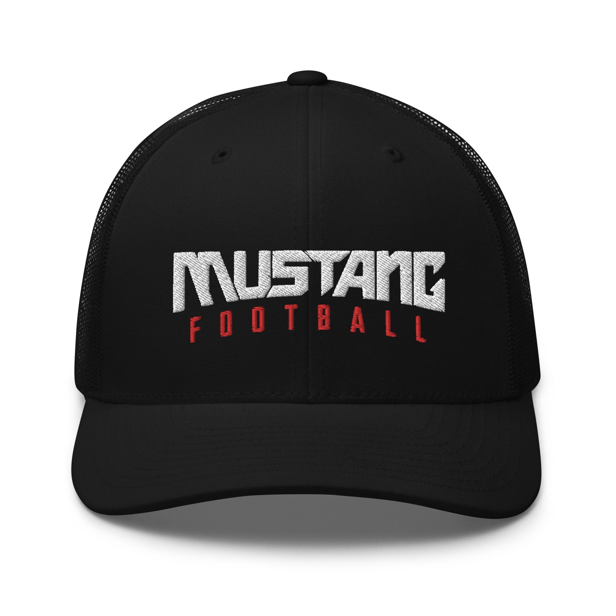 Palmetto Middle Football Embroidery-Black  Retro Trucker Hat