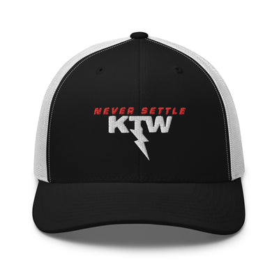 Kansas Thunderstruck Wrestling Never Settle Retro Trucker Hat
