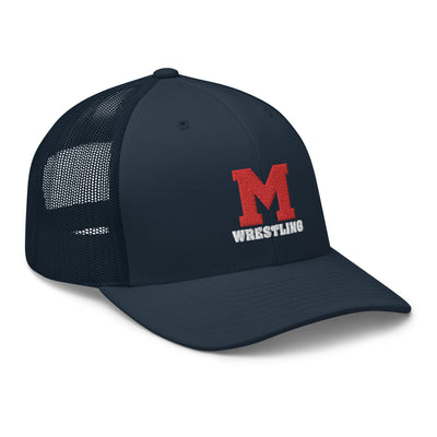 M Wrestling Trucker Cap