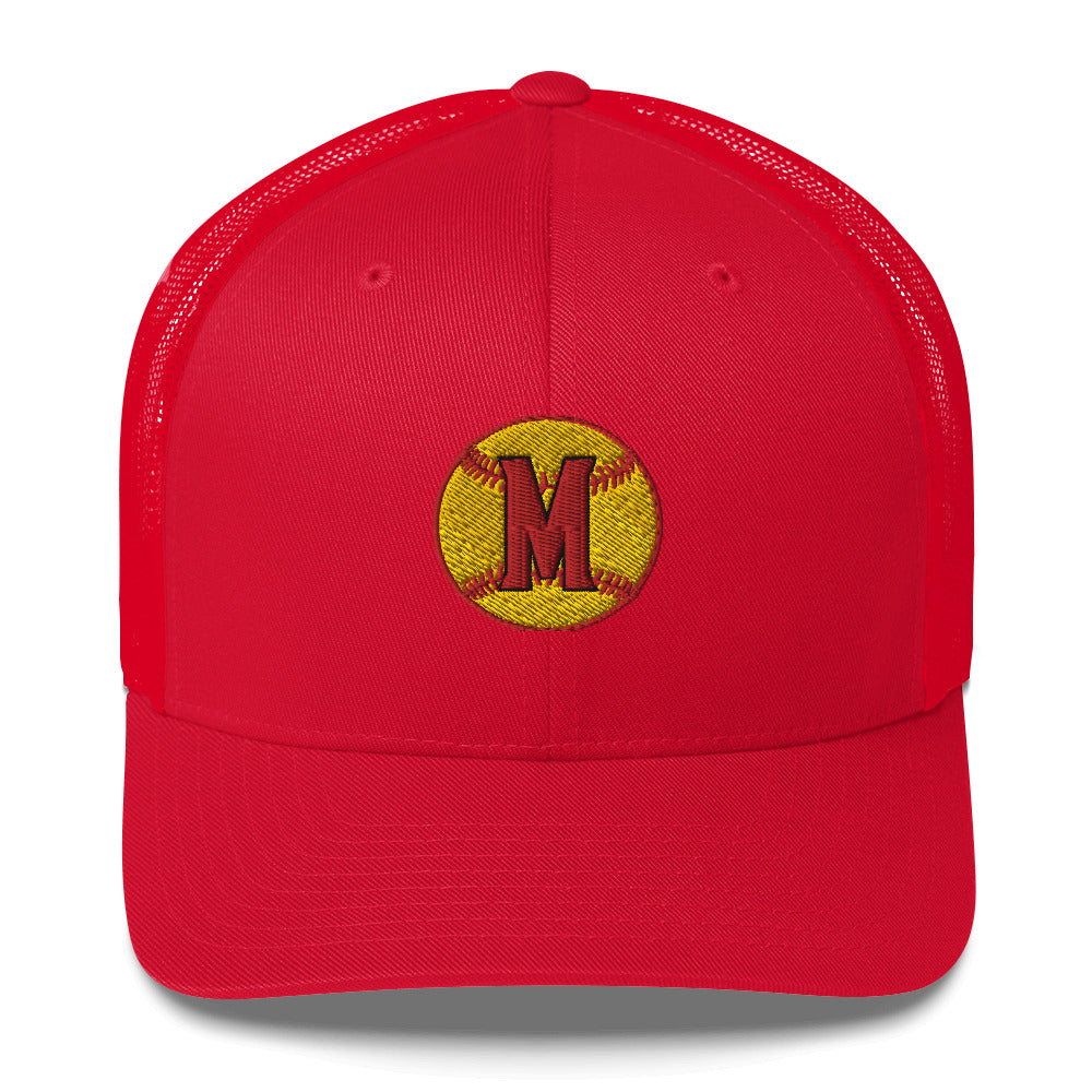 Mud Turtle Softball Trucker Cap