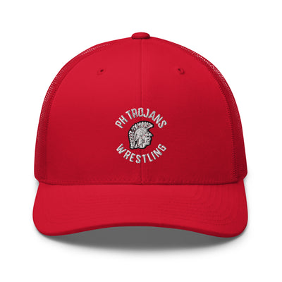 Park Hill Wrestling Red Retro Trucker Hat