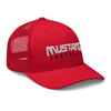 Palmetto Middle Football Embroidery-Red Retro Trucker Hat