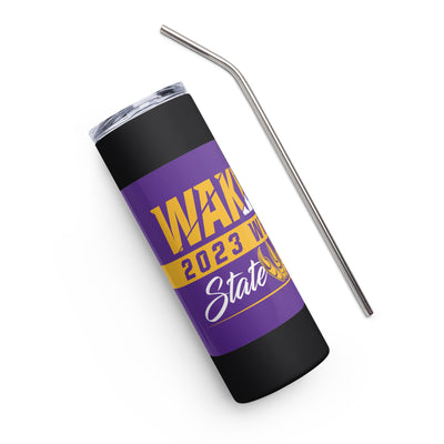 Wakeeney Wrestling State Qualifiers Stainless steel tumbler