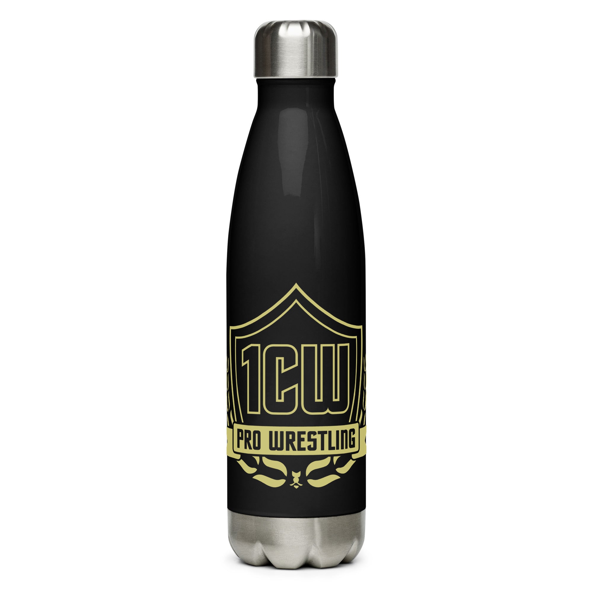 1CW Pro Wrestling Stainless Steel Water Bottle