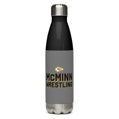 McMinn High School Wrestling  Stainless Steel Water Bottle