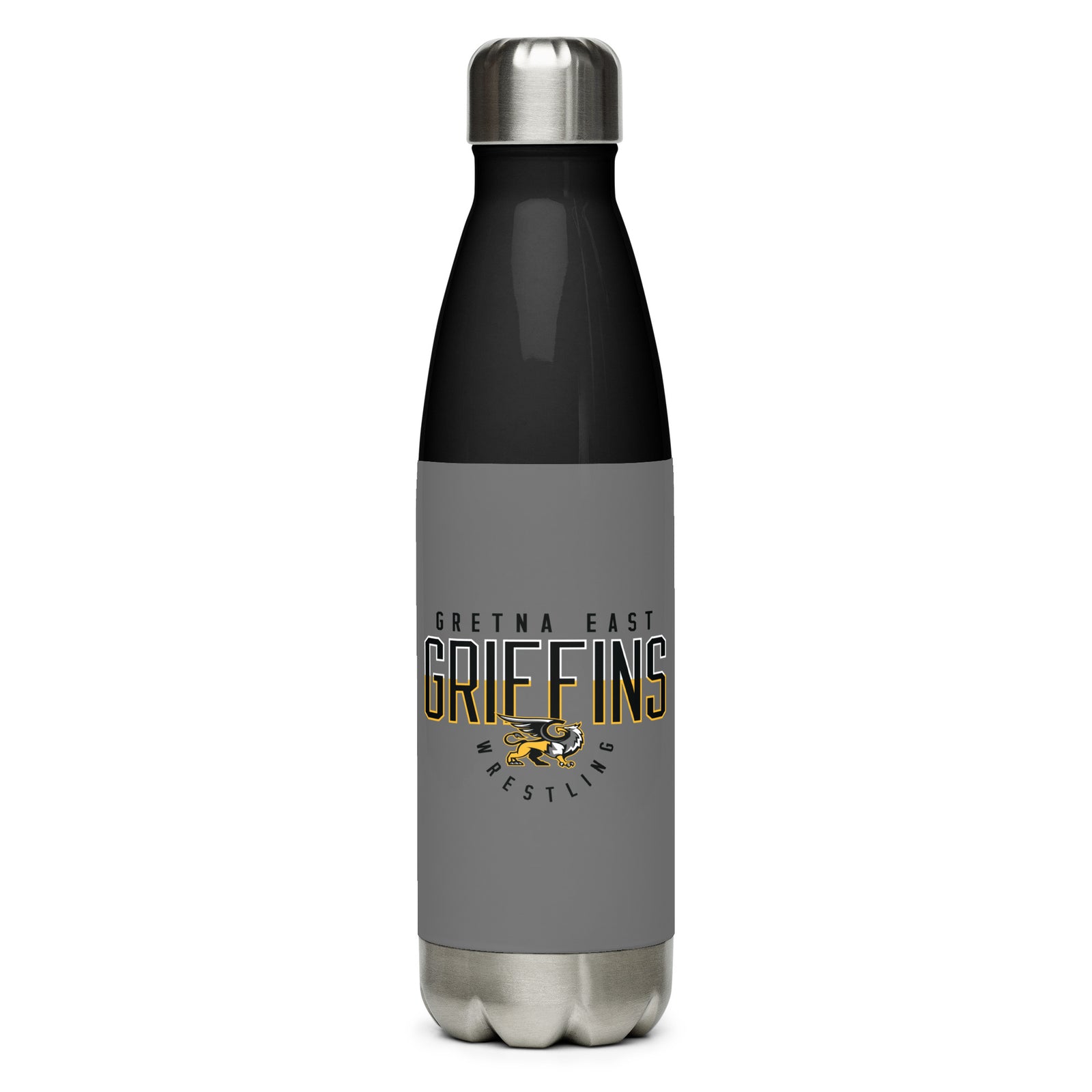 Gretna East  Griffins Wrestling Stainless Steel Water Bottle