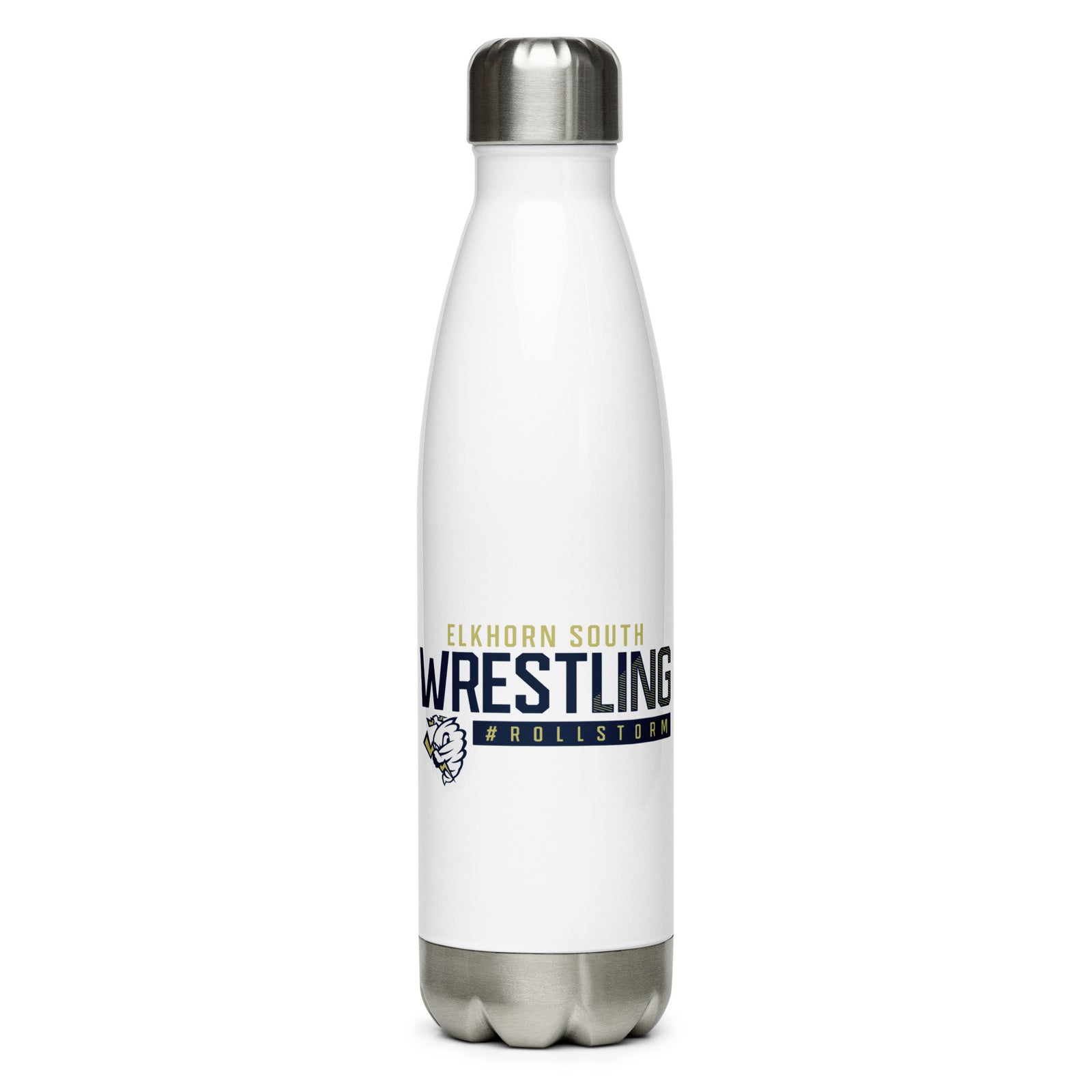 Elkhorn South Wrestling Stainless Steel Water Bottle