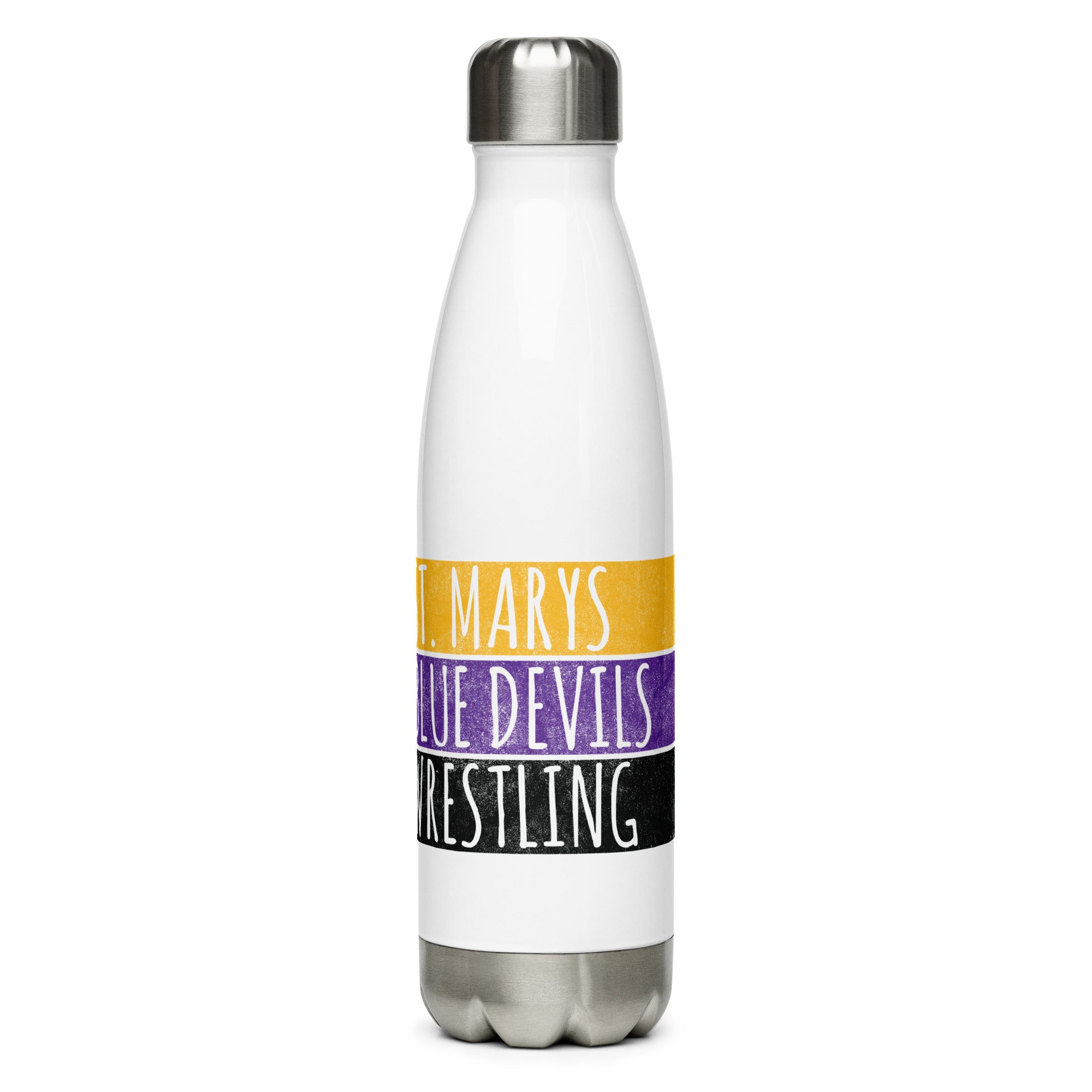 St. Mary’s High School Wrestling Blue Devils Stainless Steel Water Bottle