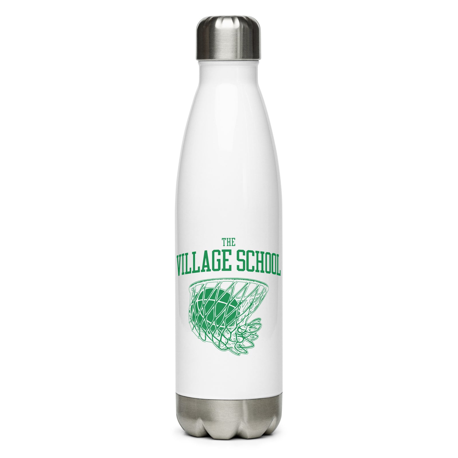 The Village School Basketball Stainless Steel Water Bottle