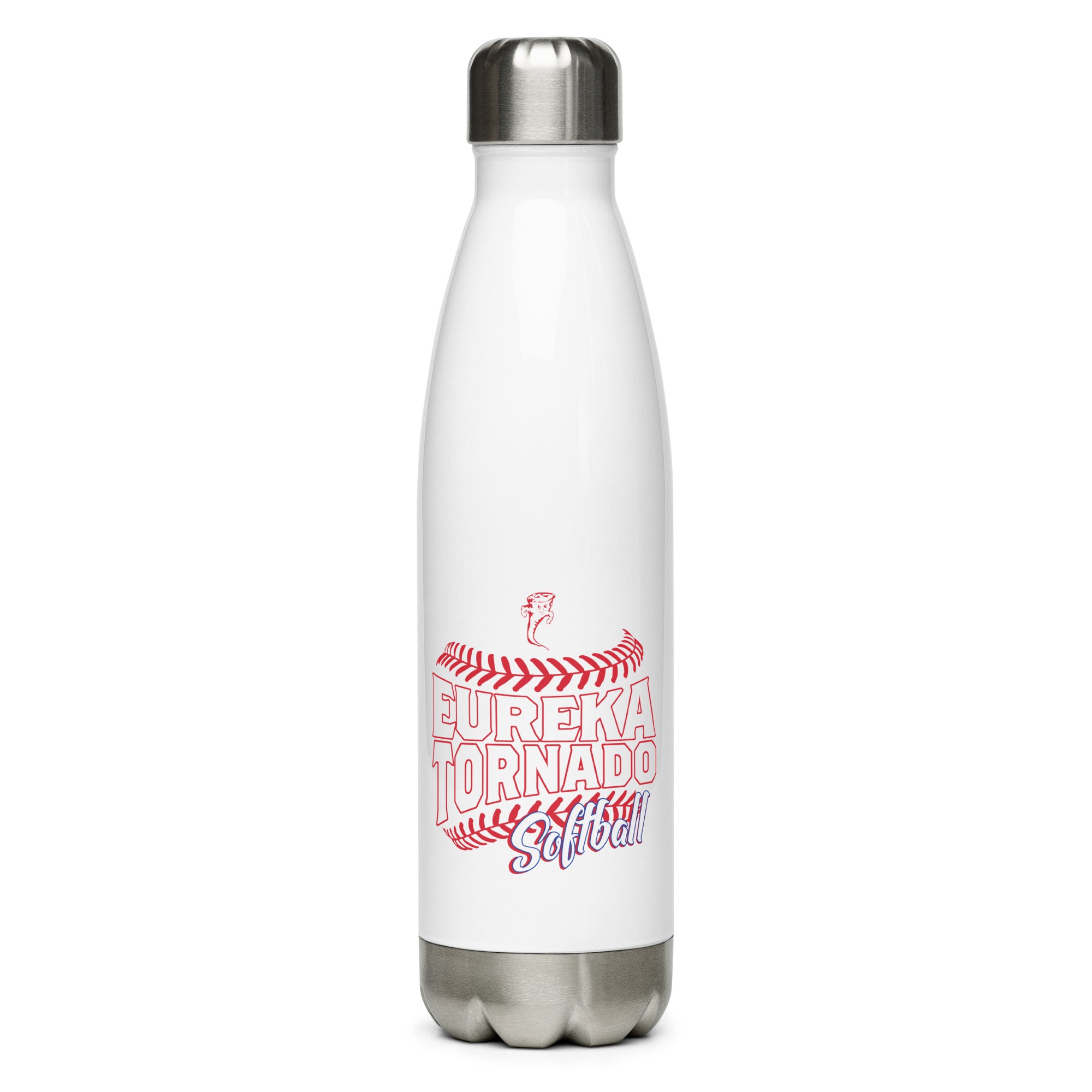 Eureka Softball Stainless Steel Water Bottle