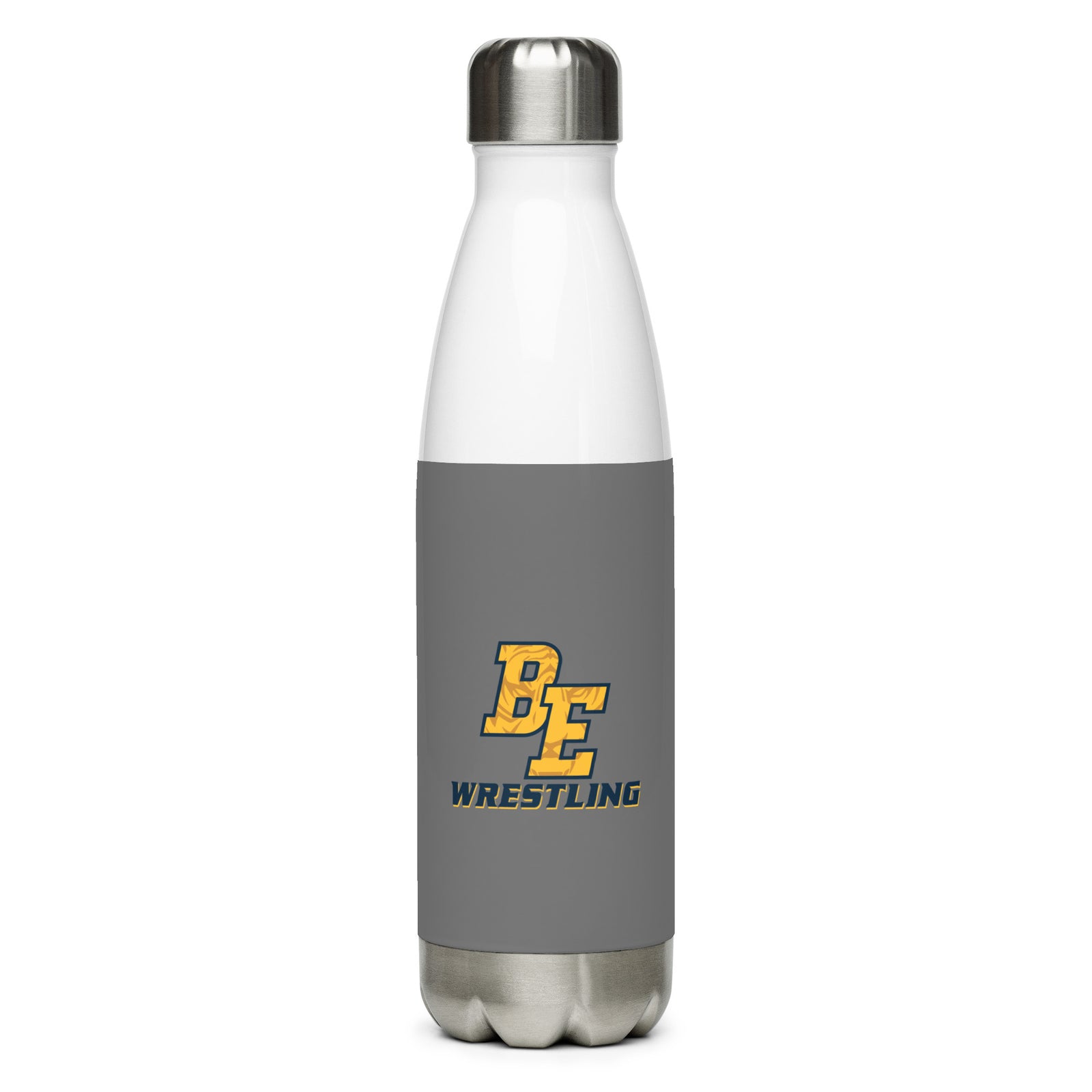 Burlington-Edison HS Wrestling BE Design  Stainless Steel Water Bottle