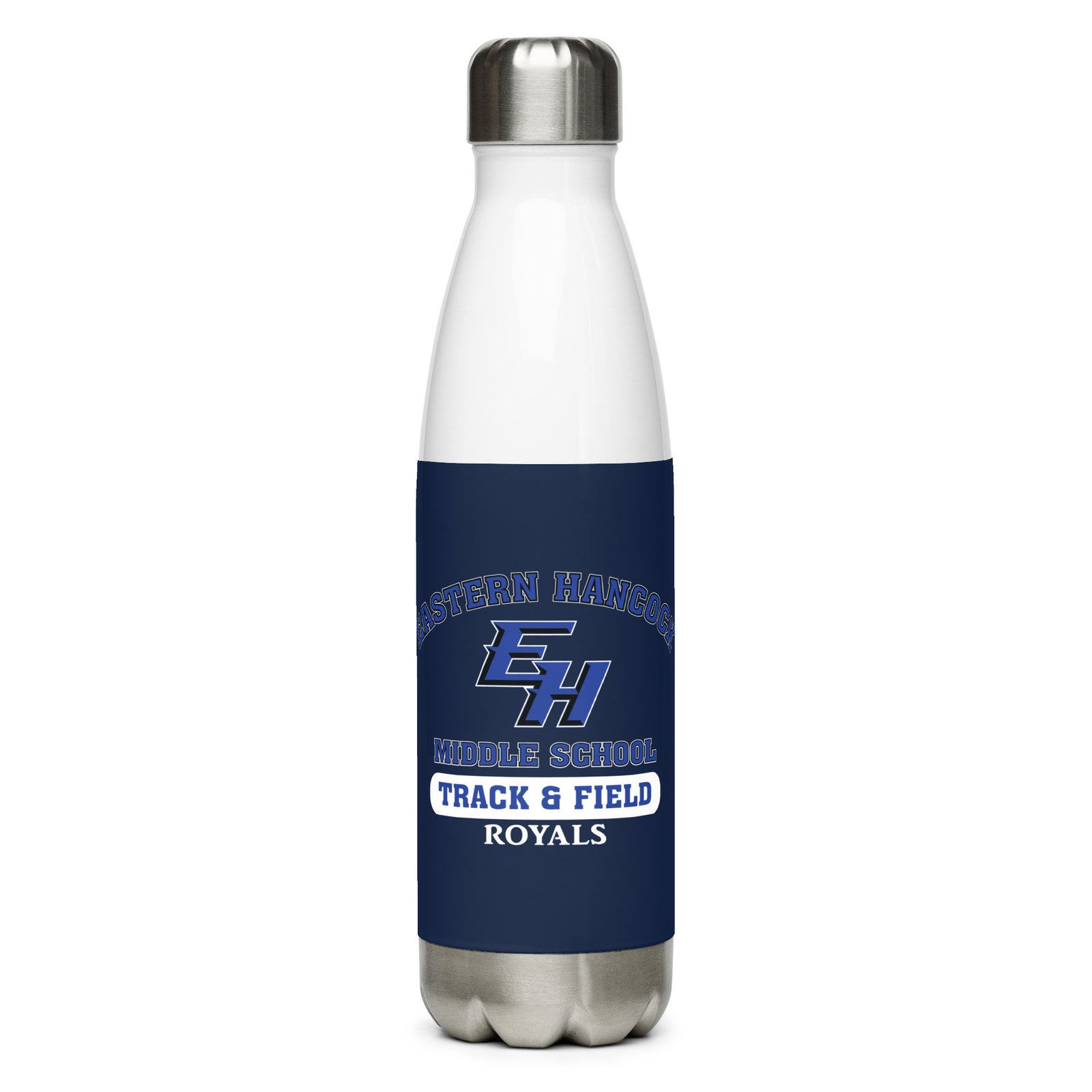 Eastern Hancock MS Track Royals Stainless Steel Water Bottle
