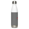Palmetto Middle Football Grey Stainless Steel Water Bottle