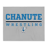 Chanute HS Wrestling Grey Throw Blanket