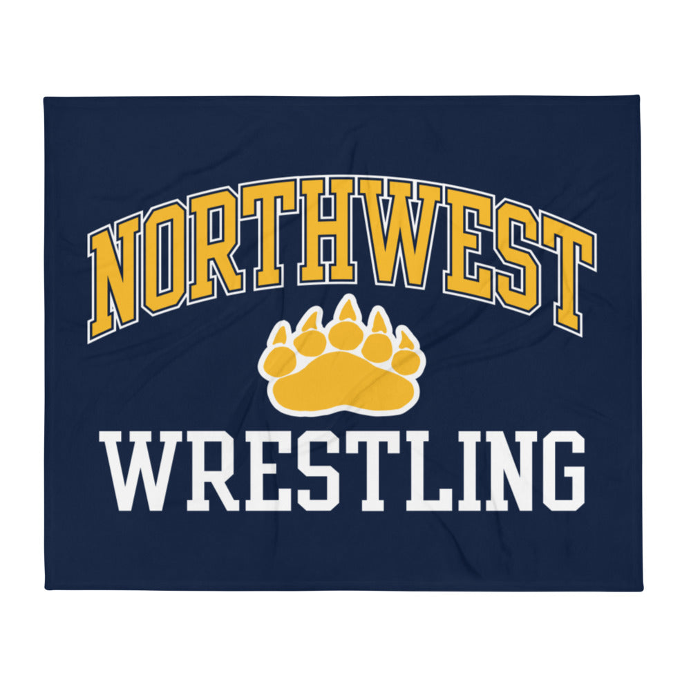 Wichita Northwest HS Wrestling Throw Blanket
