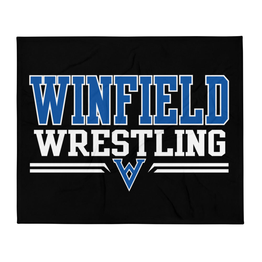 Winfield Wrestling Throw Blanket