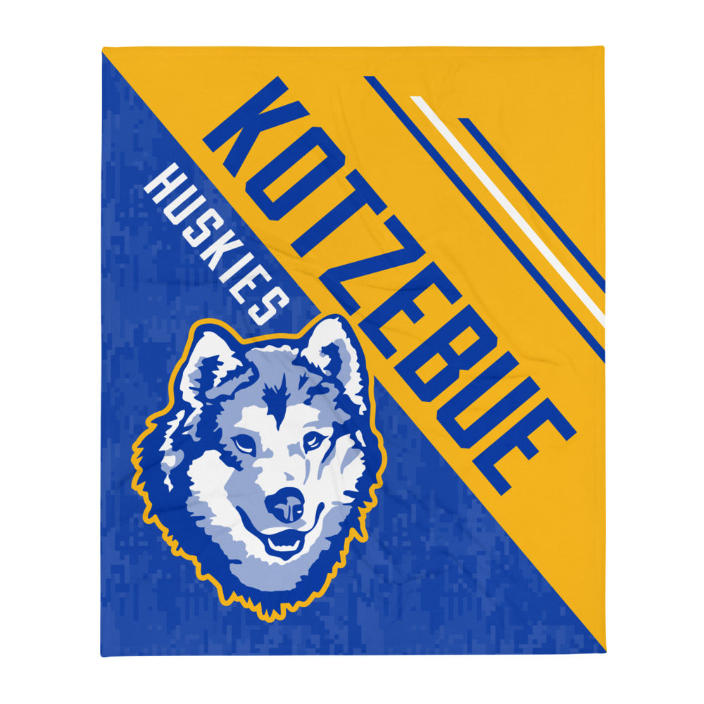 Kotzebue Huskies Throw Blanket