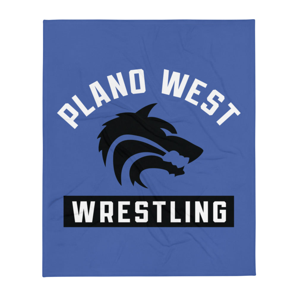 Plano West Wrestling Throw Blanket