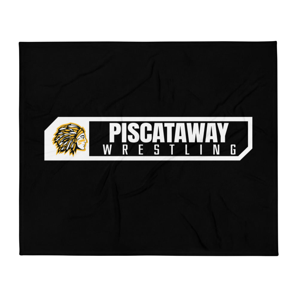 Piscataway Wrestling Throw Blanket