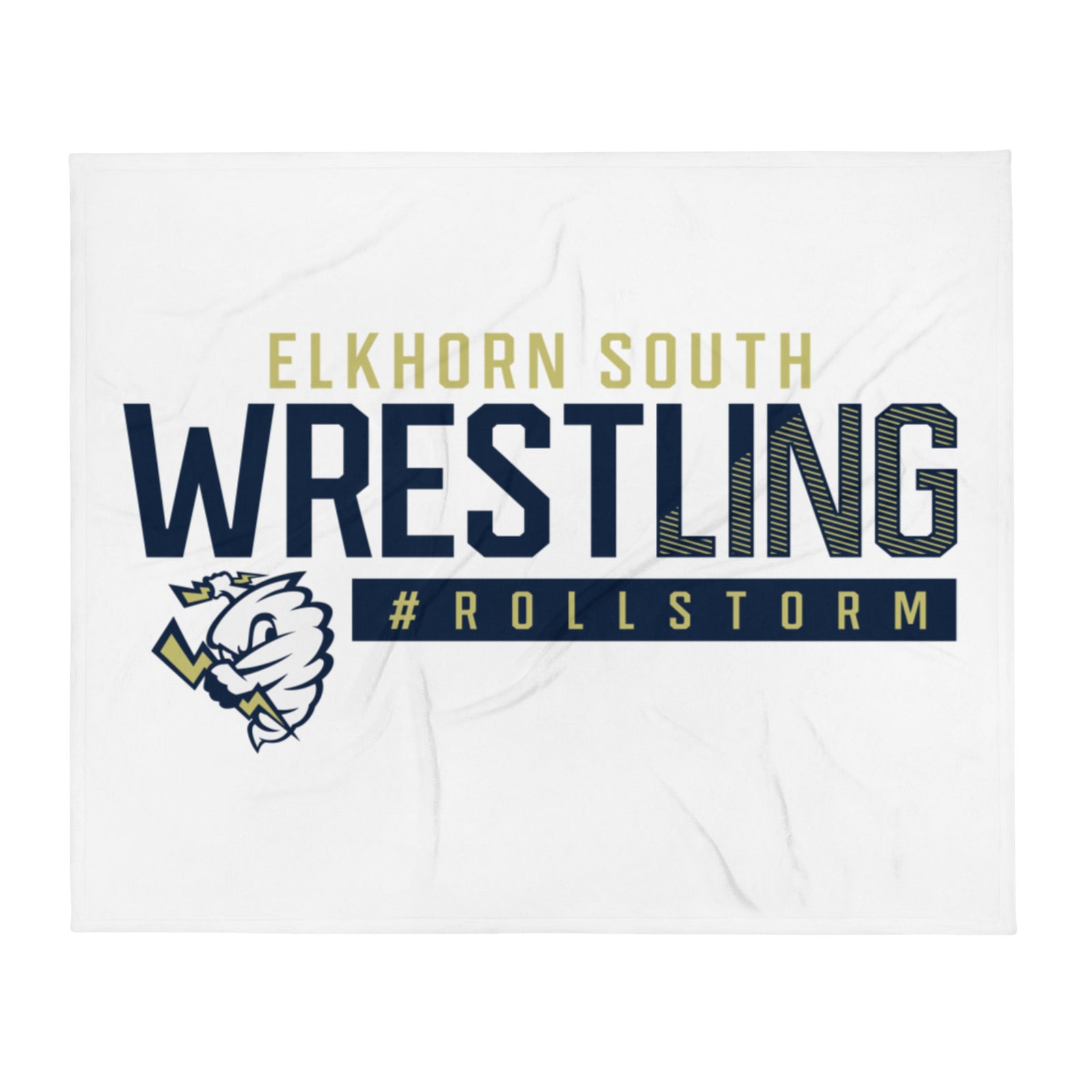 Elkhorn South Wrestling Throw Blanket