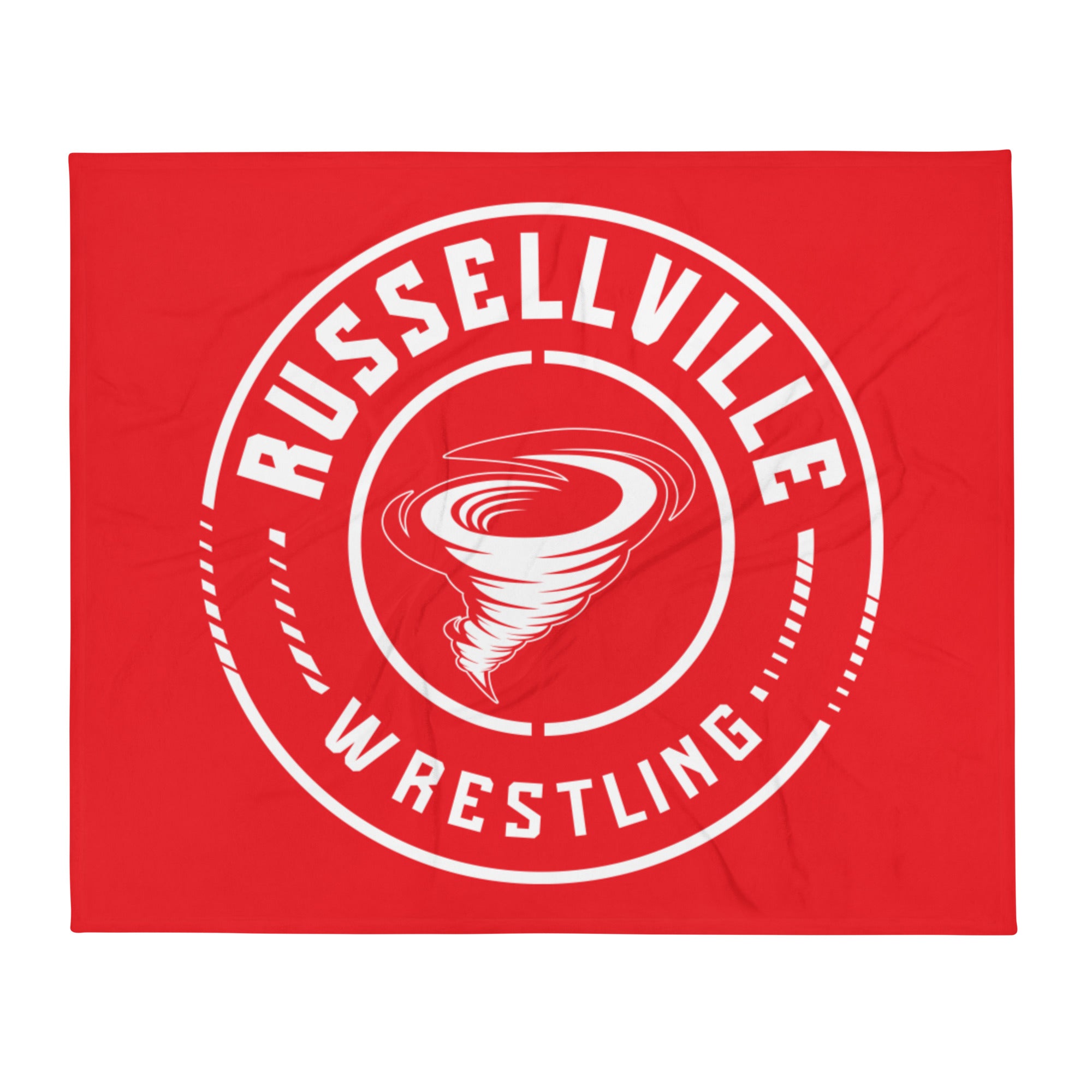Russellville High School Crusaders Wrestling Throw Blanket