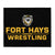 Fort Hays State University Wrestling Black Throw Blanket