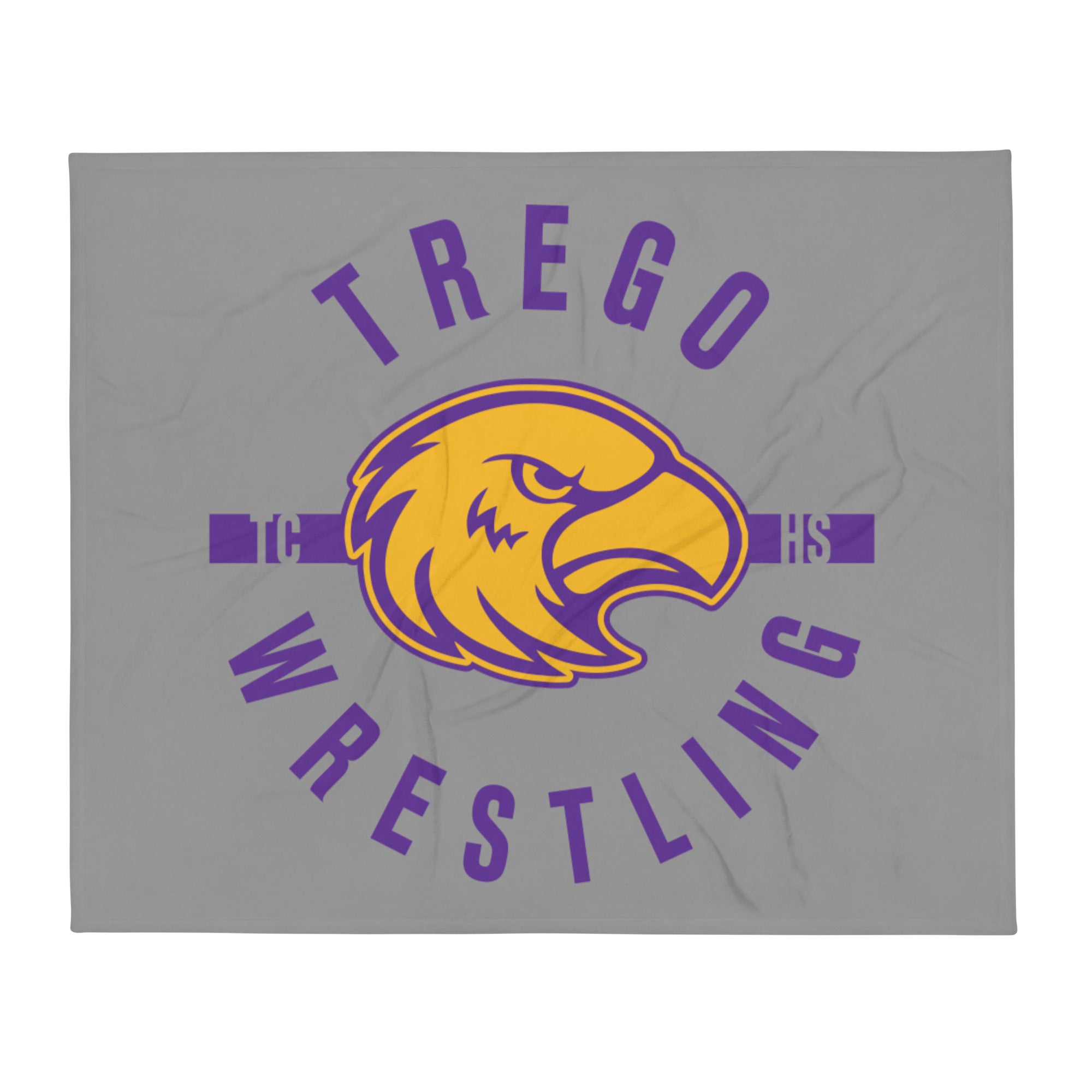 Trego Community High School Wrestling Throw Blanket