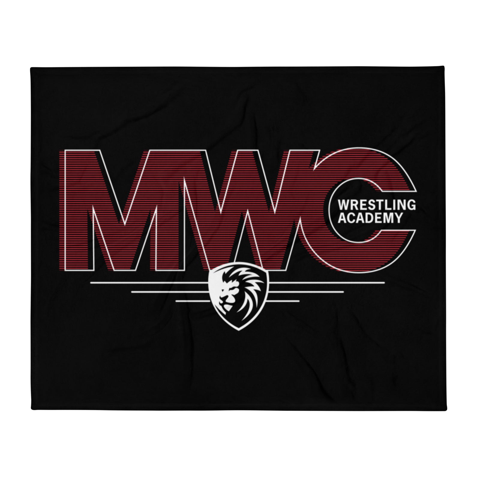 MWC Wrestling Academy 2022 Stripes Throw Blanket
