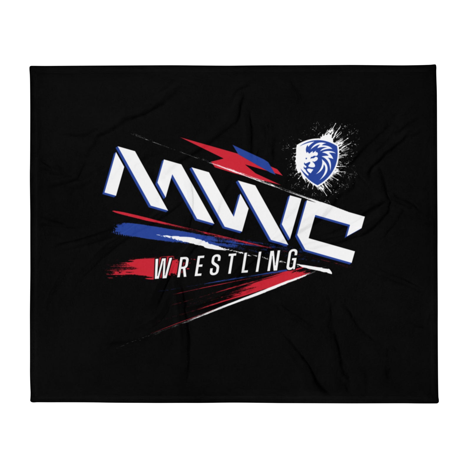 MWC Wrestling Academy 2022 Splatter Throw Blanket