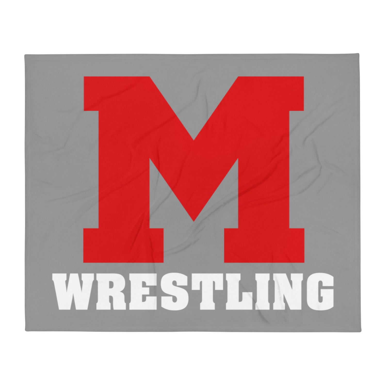 M Wrestling Throw Blanket