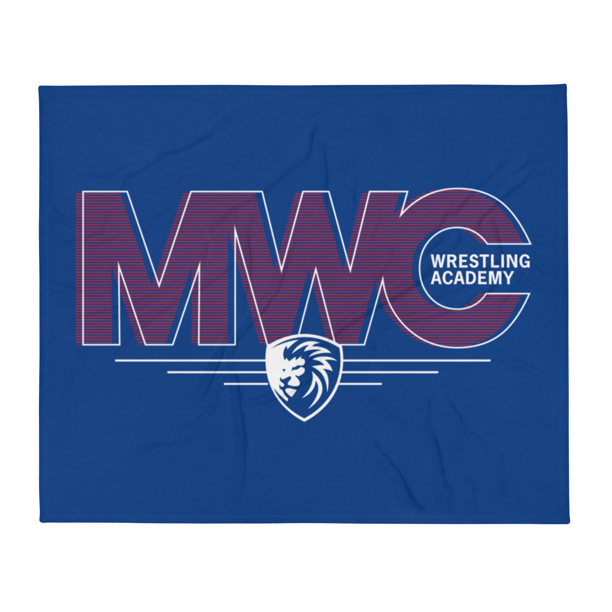 MWC WRESTLING ACADEMY 2022 Stripes Throw Blanket