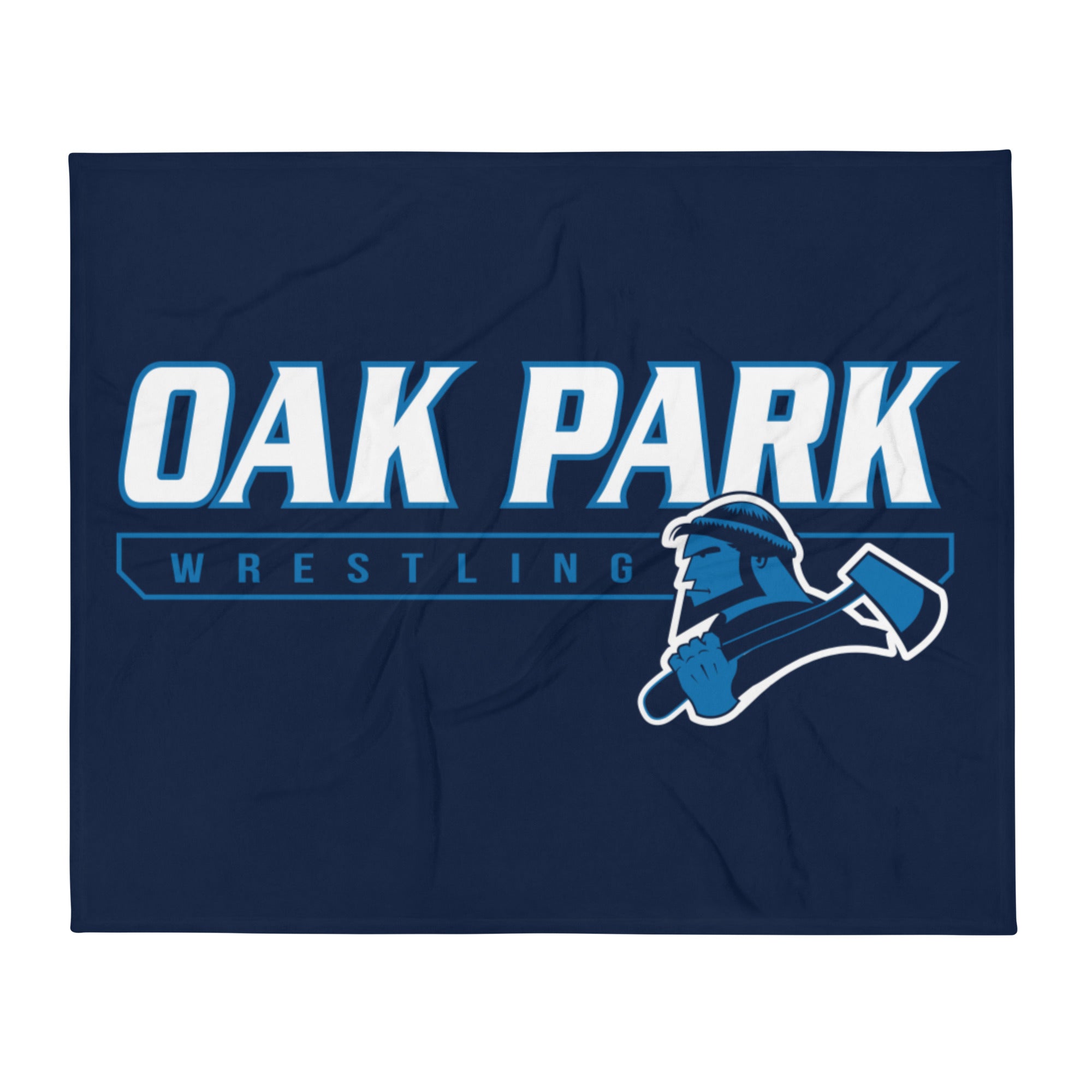 Oak Park HS Wrestling Throw Blanket