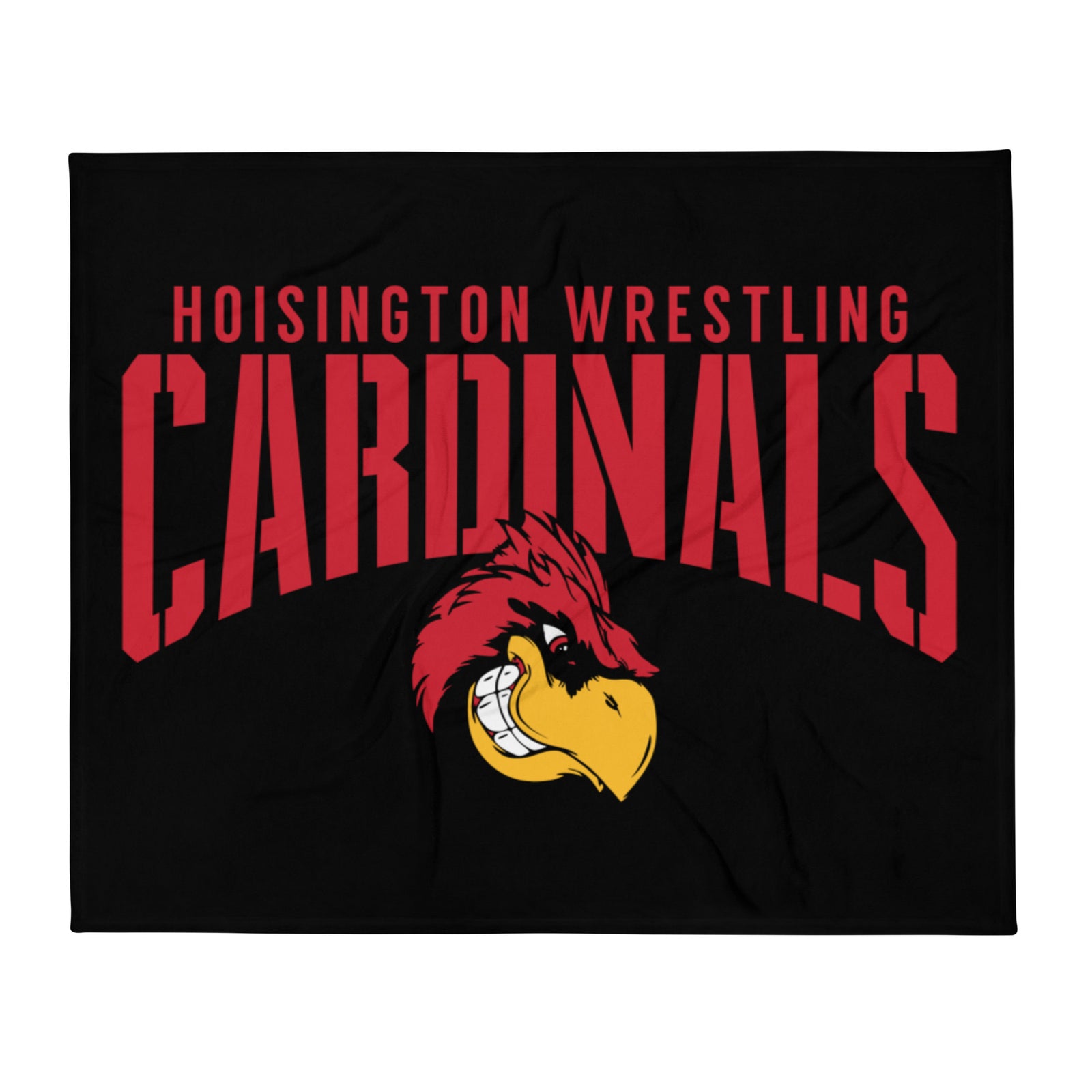 Hoisington Cardinals Wrestling Throw Blanket