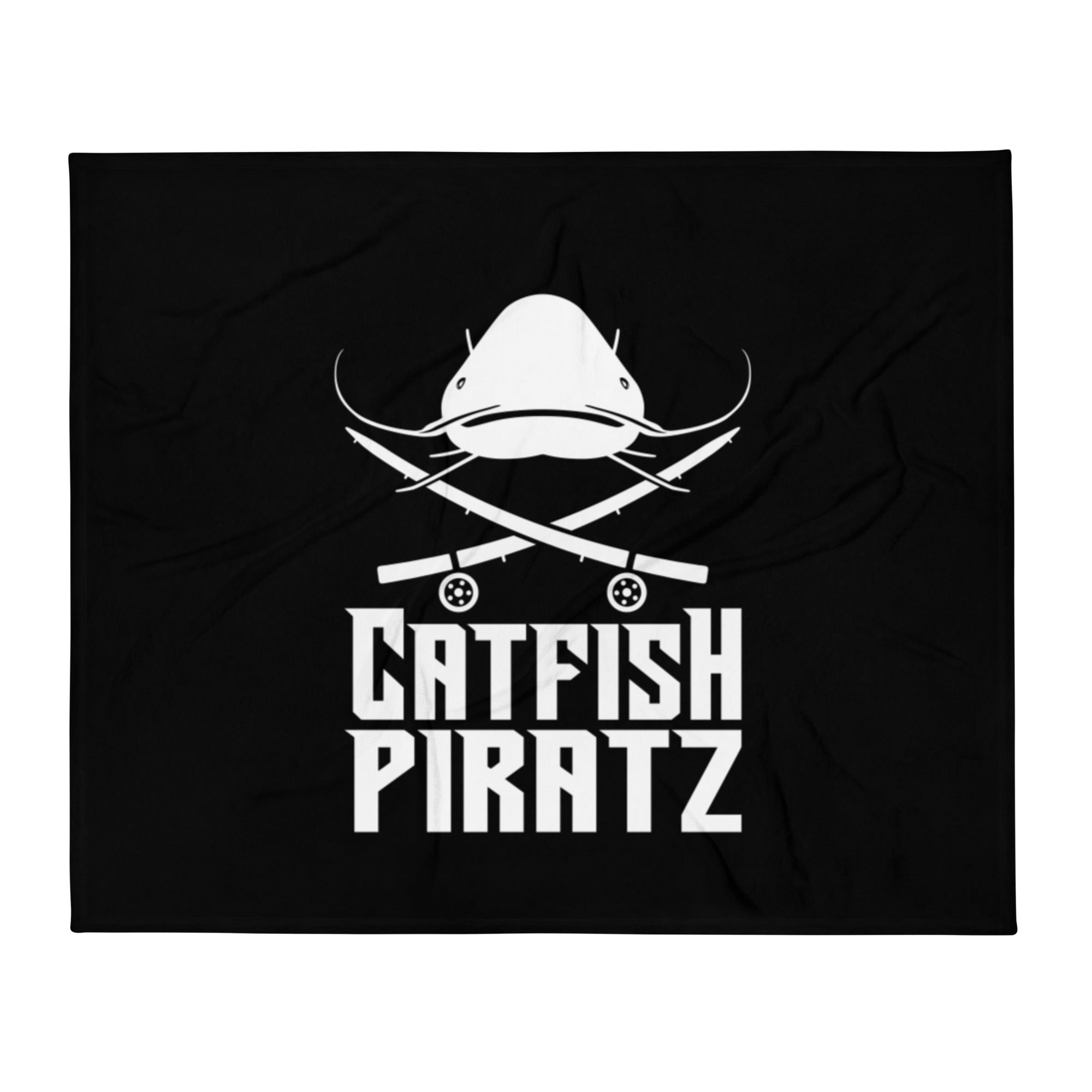 Catfish Pirates Throw Blanket