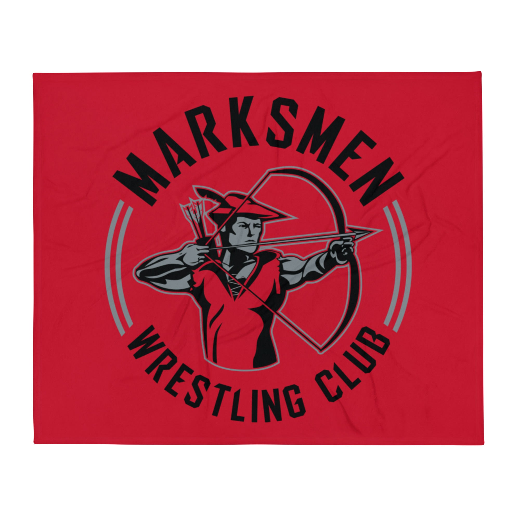 Marksmen Wrestling Club Throw Blanket