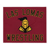 Las Lomas Wrestling Maroon Throw Blanket