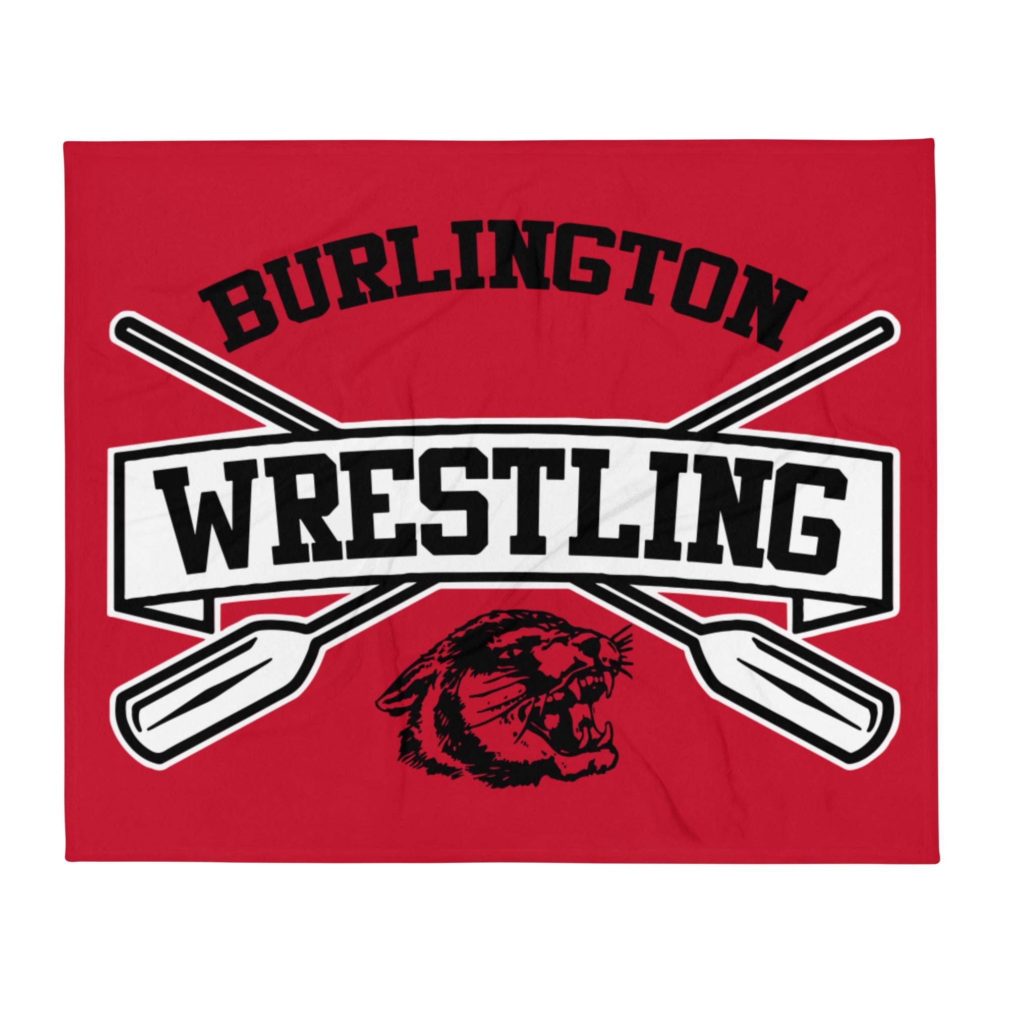 Burlington HS Wrestling Throw Blanket