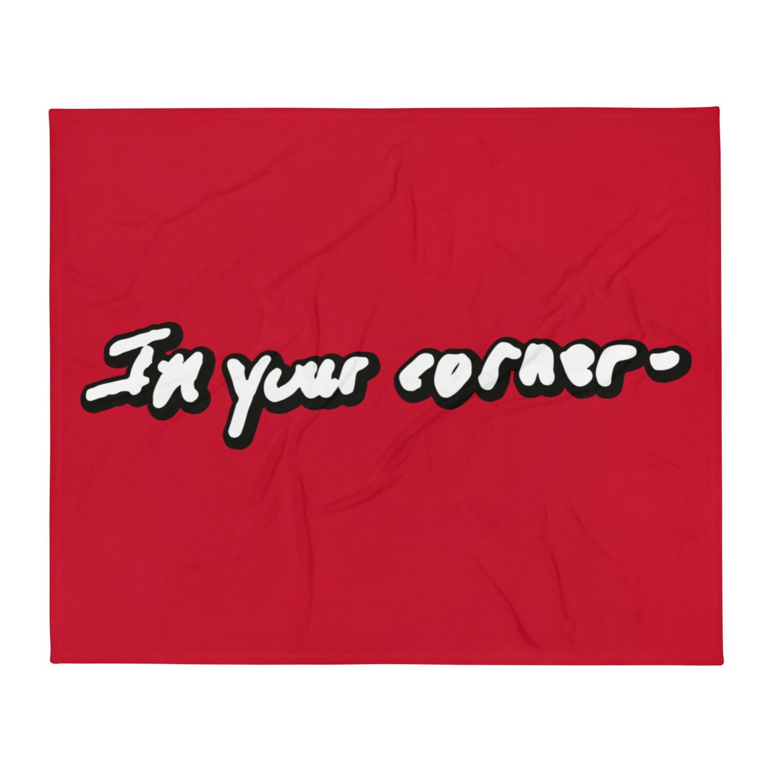 Burlington HS Wrestling In Your Corner Throw Blanket