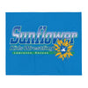 Sunflower Kids Wrestling Club Lawrence, KS Throw Blanket 50 x 60