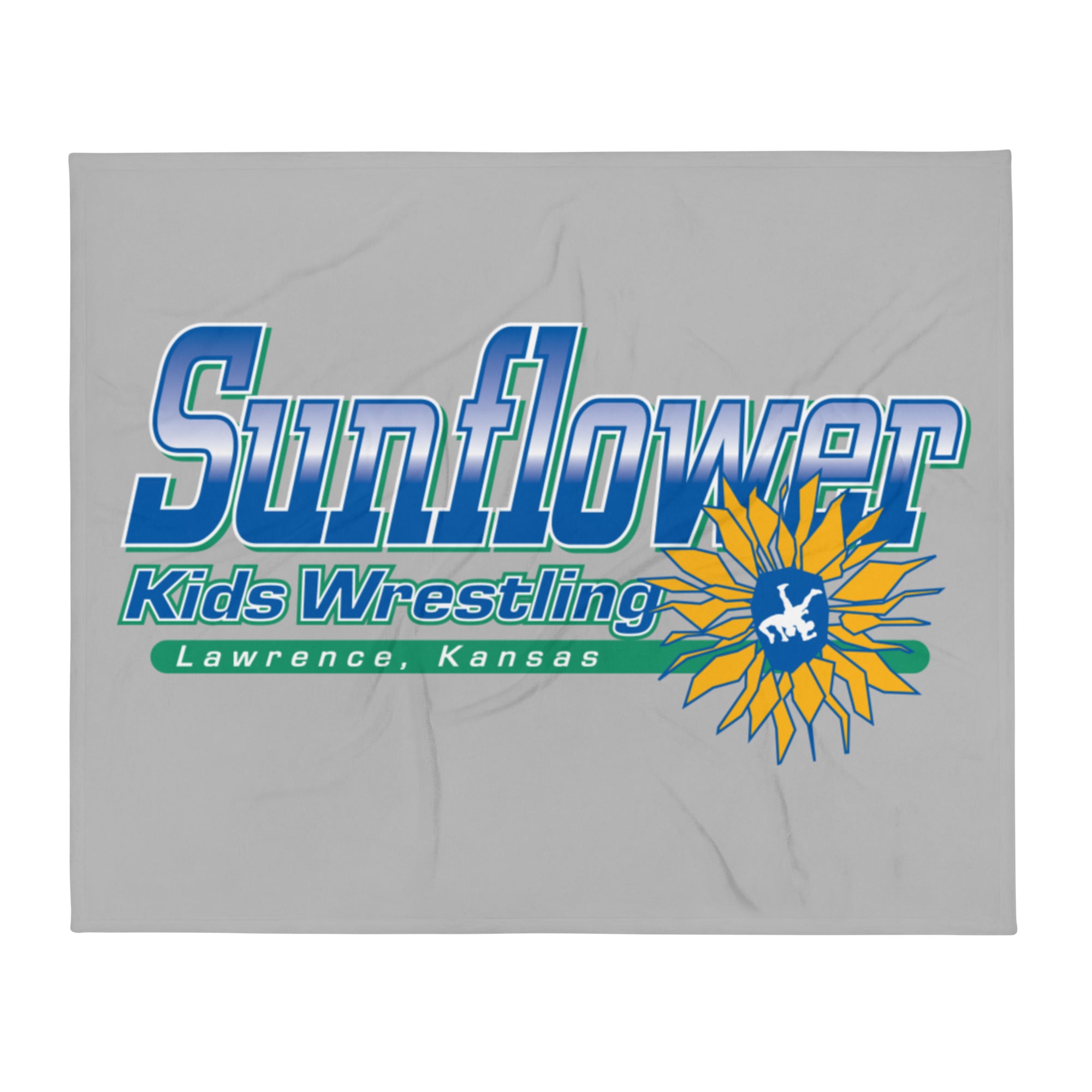 Sunflower Kids Wrestling Club Throw Blanket