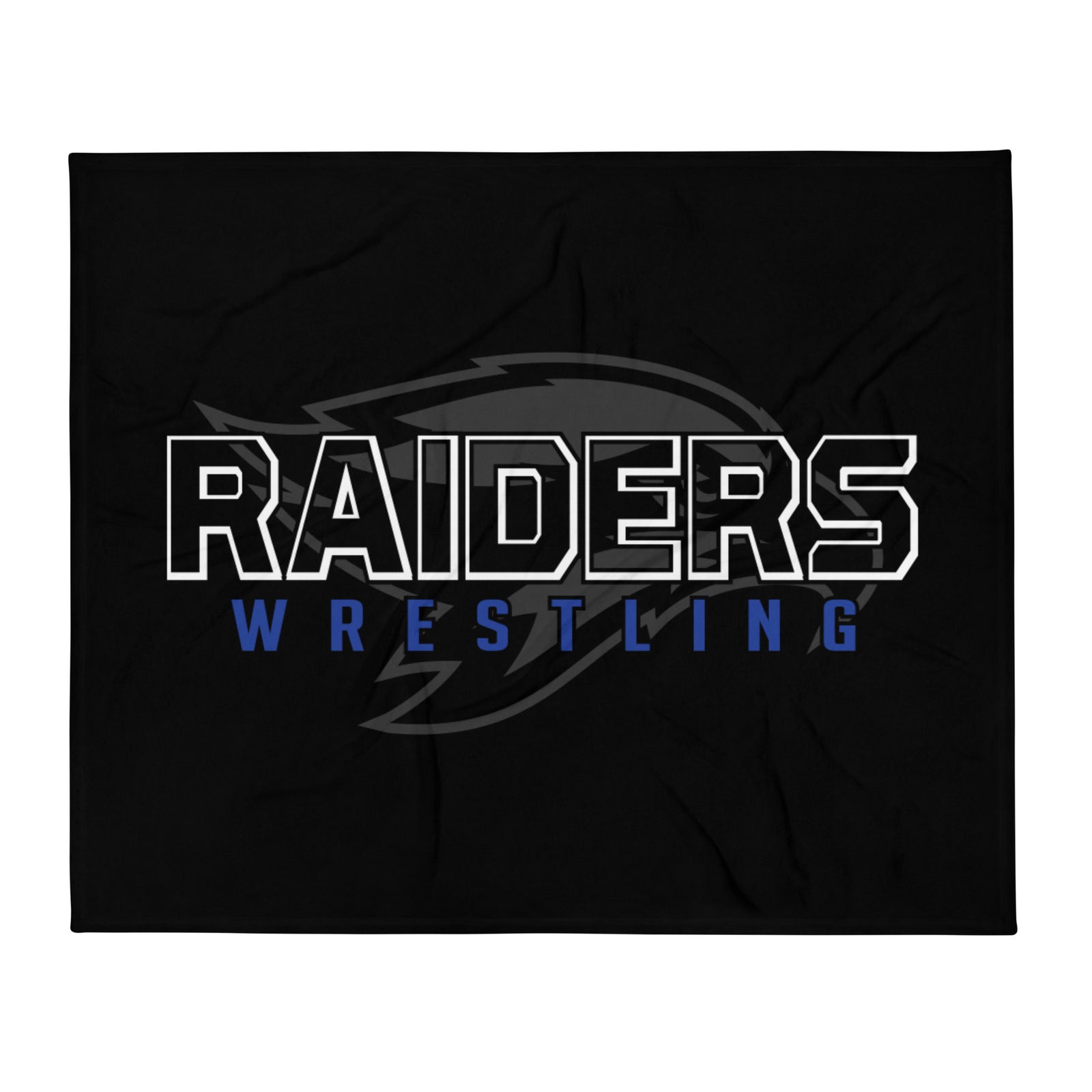Leonardtown Wrestling  Black  Throw Blanket 50 x 60
