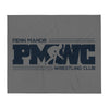 Penn Manor Navy Design Throw Blanket 50 x 60