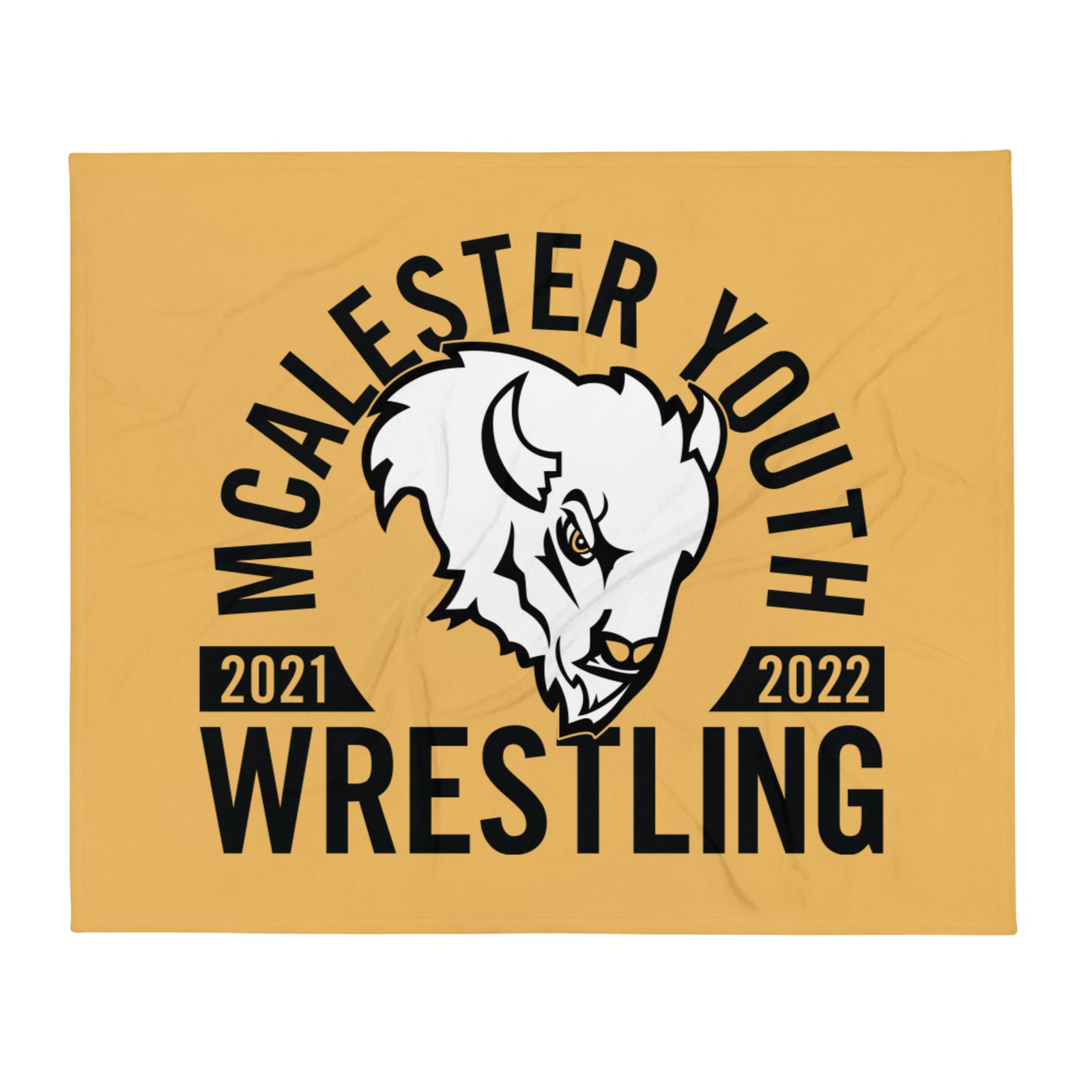 McAlester Youth Wrestling Throw Blanket 50 x 60