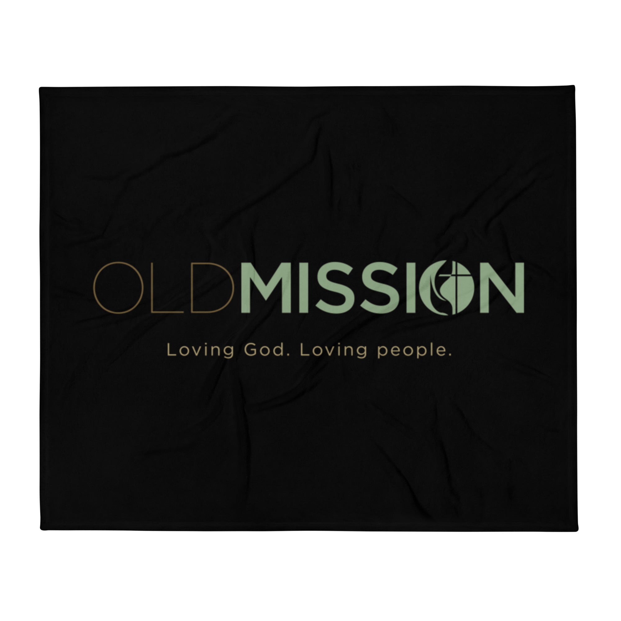 Old Mission Full Color Design Throw Blanket 50 x 60