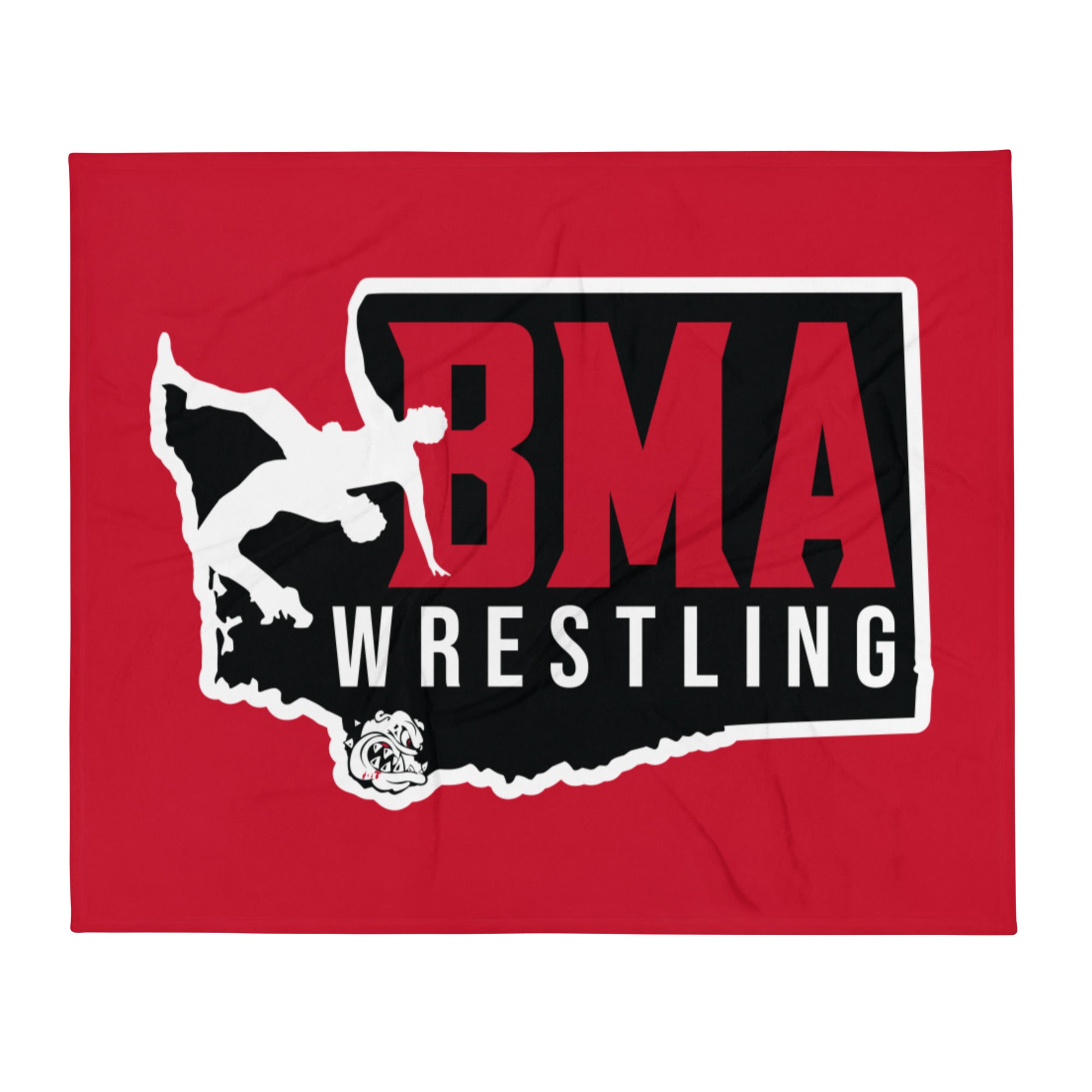 BMA Wrestling Academy Throw Blanket 50 x 60