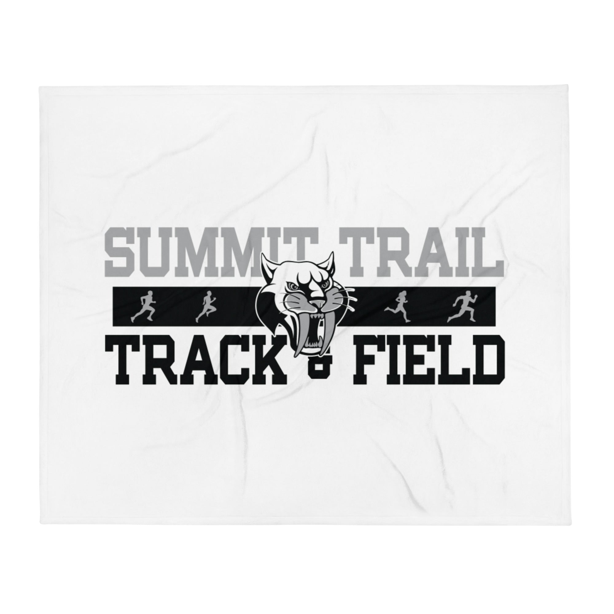 Summit Trail Middle School Track & Field Throw Blanket 50 x 60