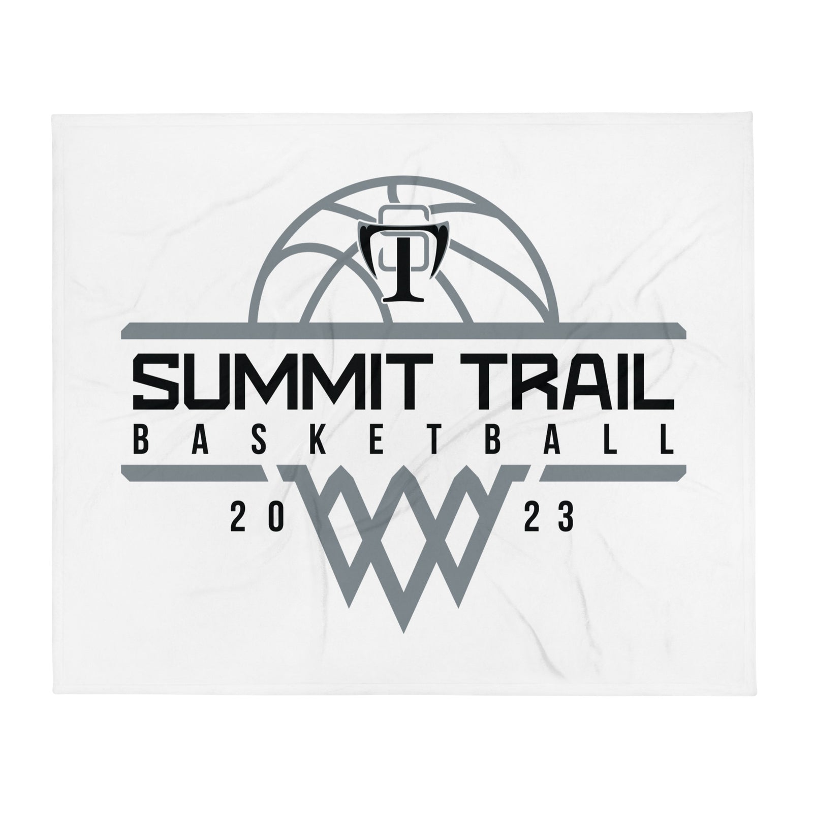 Summit Trail Middle School Basketball Throw Blanket 50 x 60